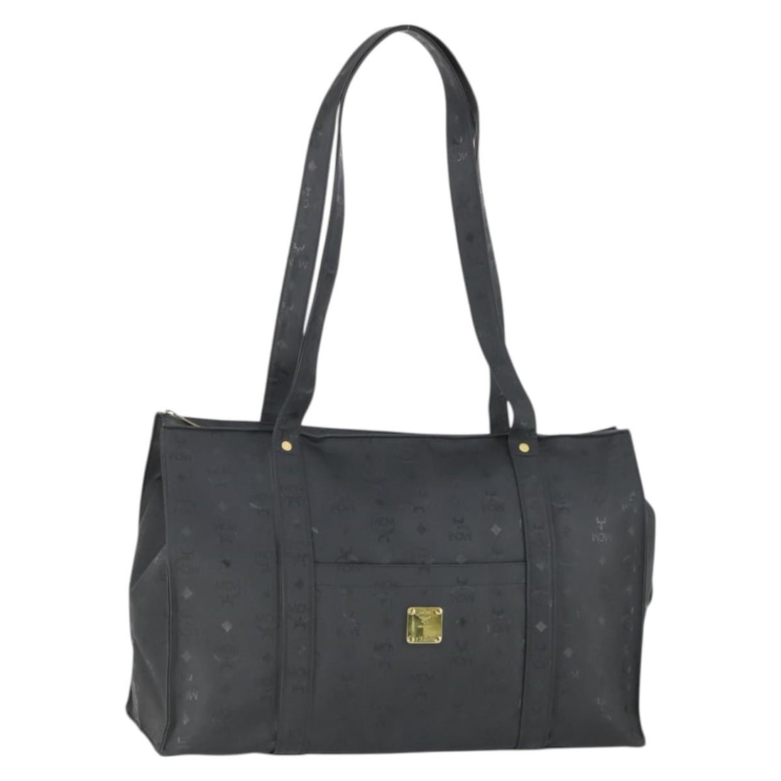 MCM Vicetos Black and Gold PVC Tote Bag for Women (1 of 18)