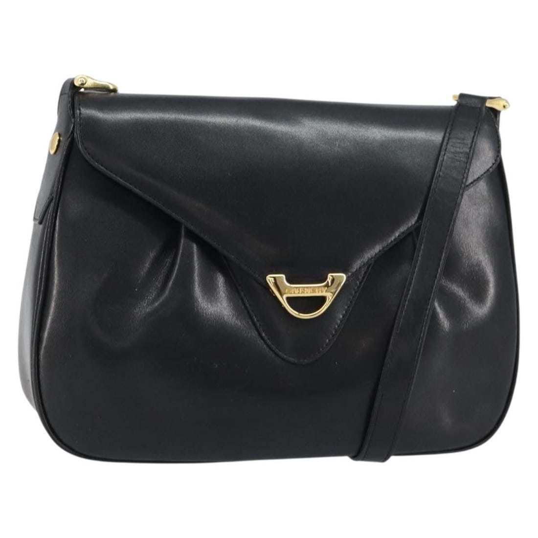 GIVENCHY Black Leather Shoulder Bag with Gold Accents Authentic: GIVENCHY Black Leather Shoulder Bag with Gold Accents Authentic This GIVENCHY shoulder bag is a stunning blend of style and functionality, featuring a luxurious black leather exterior accented with go