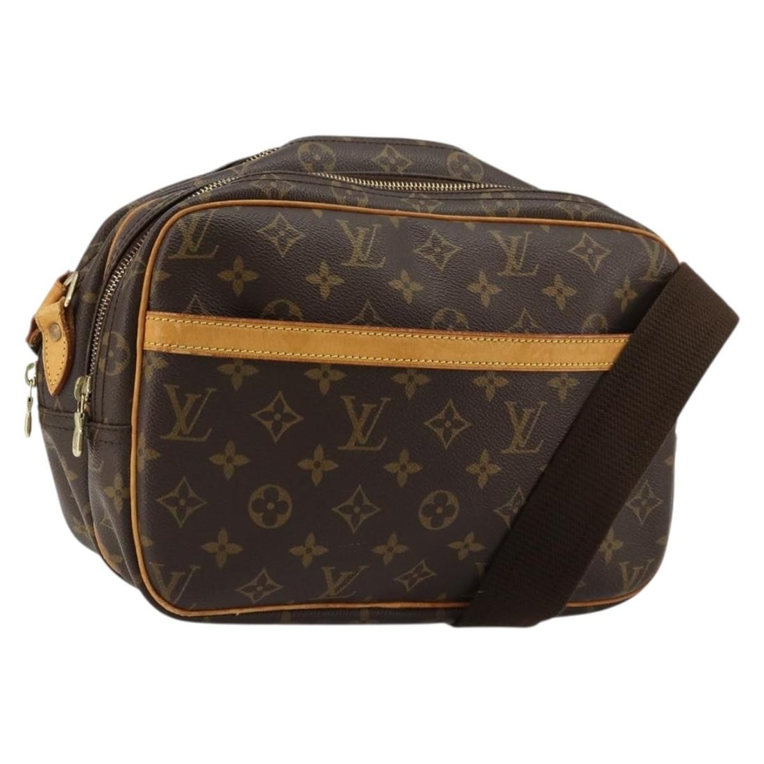 Louis Vuitton M45254 Reporter PM Monogram Canvas Shoulder Bag: Louis Vuitton M45254 Reporter PM Monogram Canvas Shoulder Bag Louis Vuitton Reporter PM shoulder bag in Monogram Canvas, made in France. This women's shoulder bag features the Monogram colorway and a 