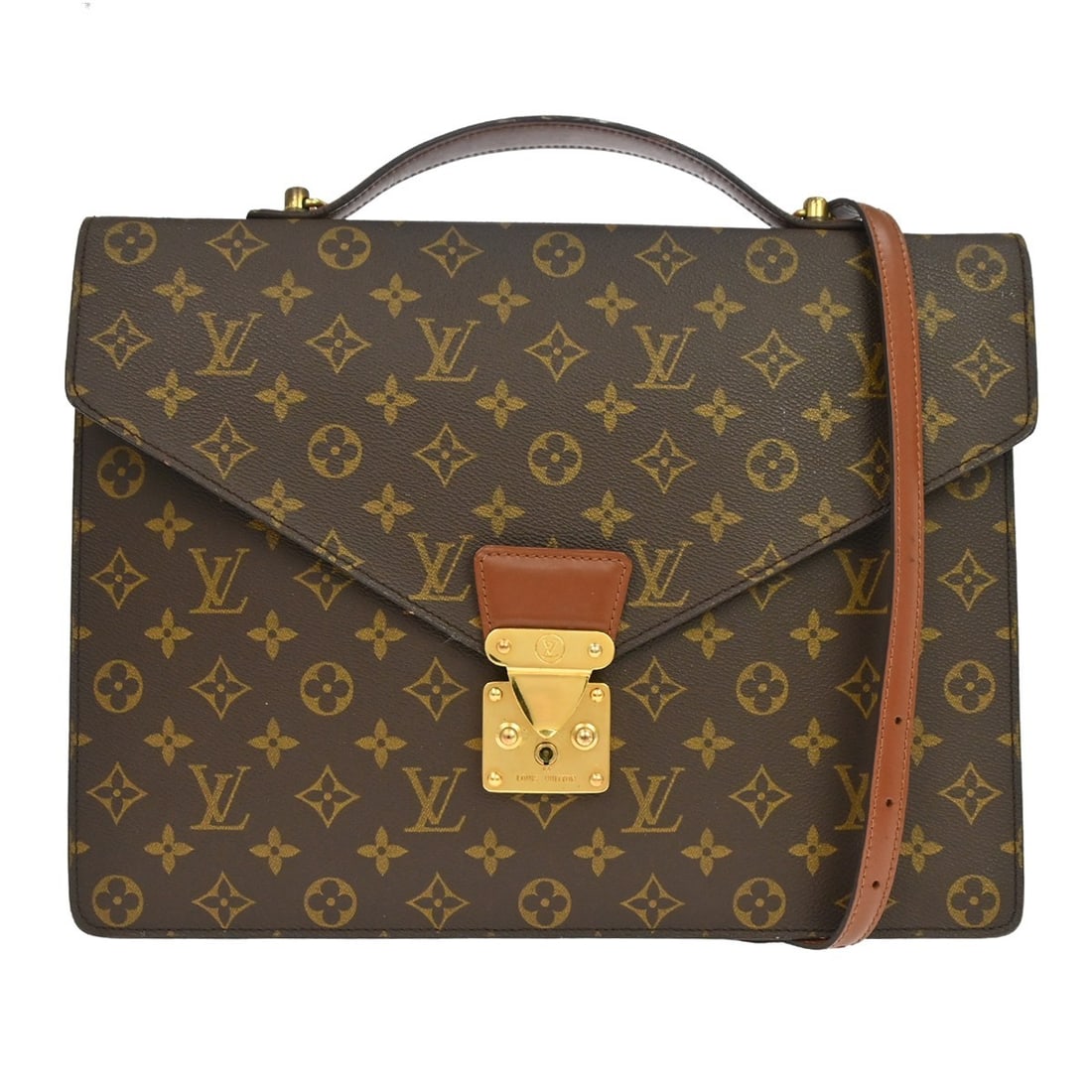 Louis Vuitton Porte Documents Bandouliere Monogram Canvas Handbag M53338 (1 of 18)