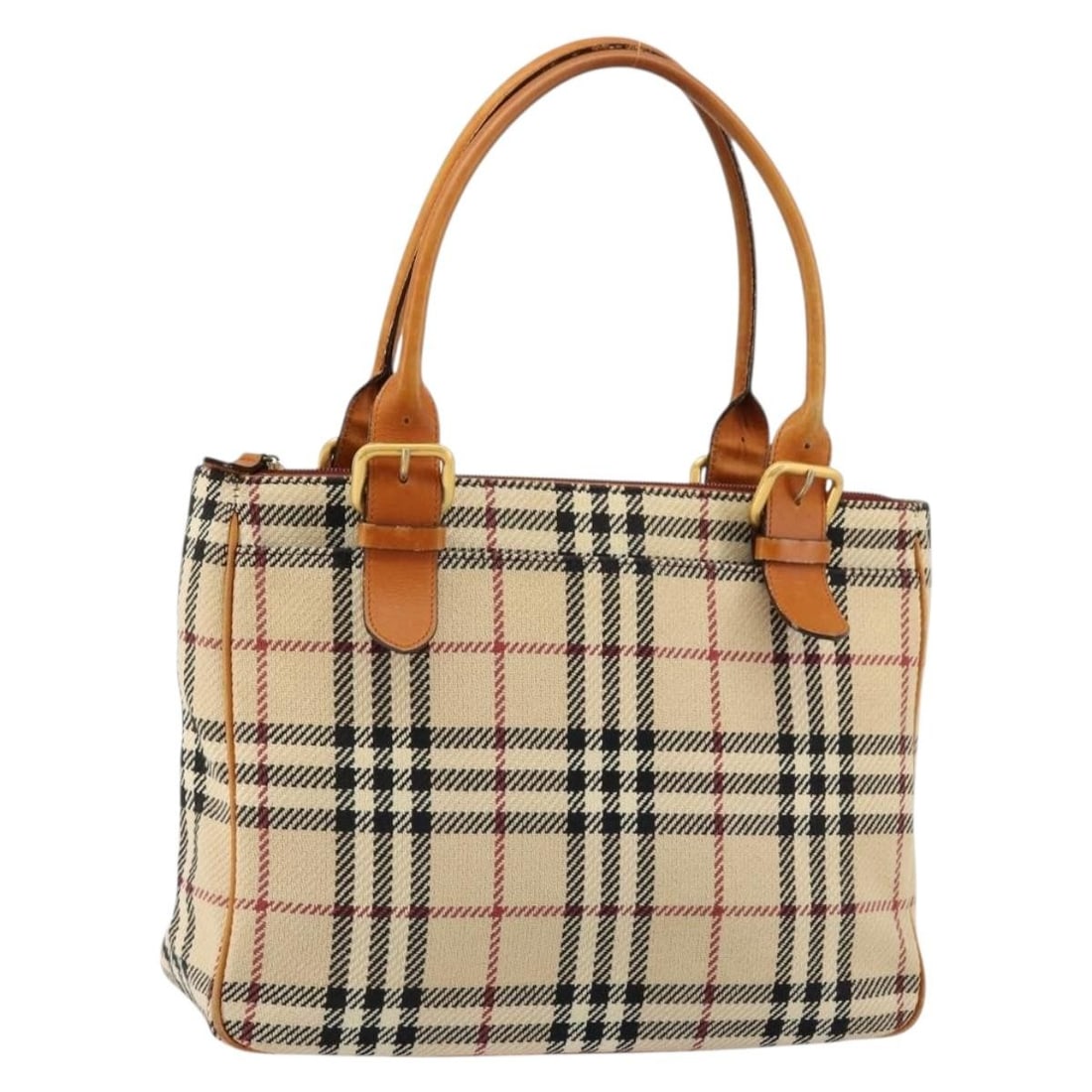 Burberry Nova Check beige gold canvas handbag: Burberry Nova Check beige gold canvas handbag This Burberry Nova Check handbag features a classic beige and gold canvas exterior, designed for women. The bag offers a spacious interior with a handle d