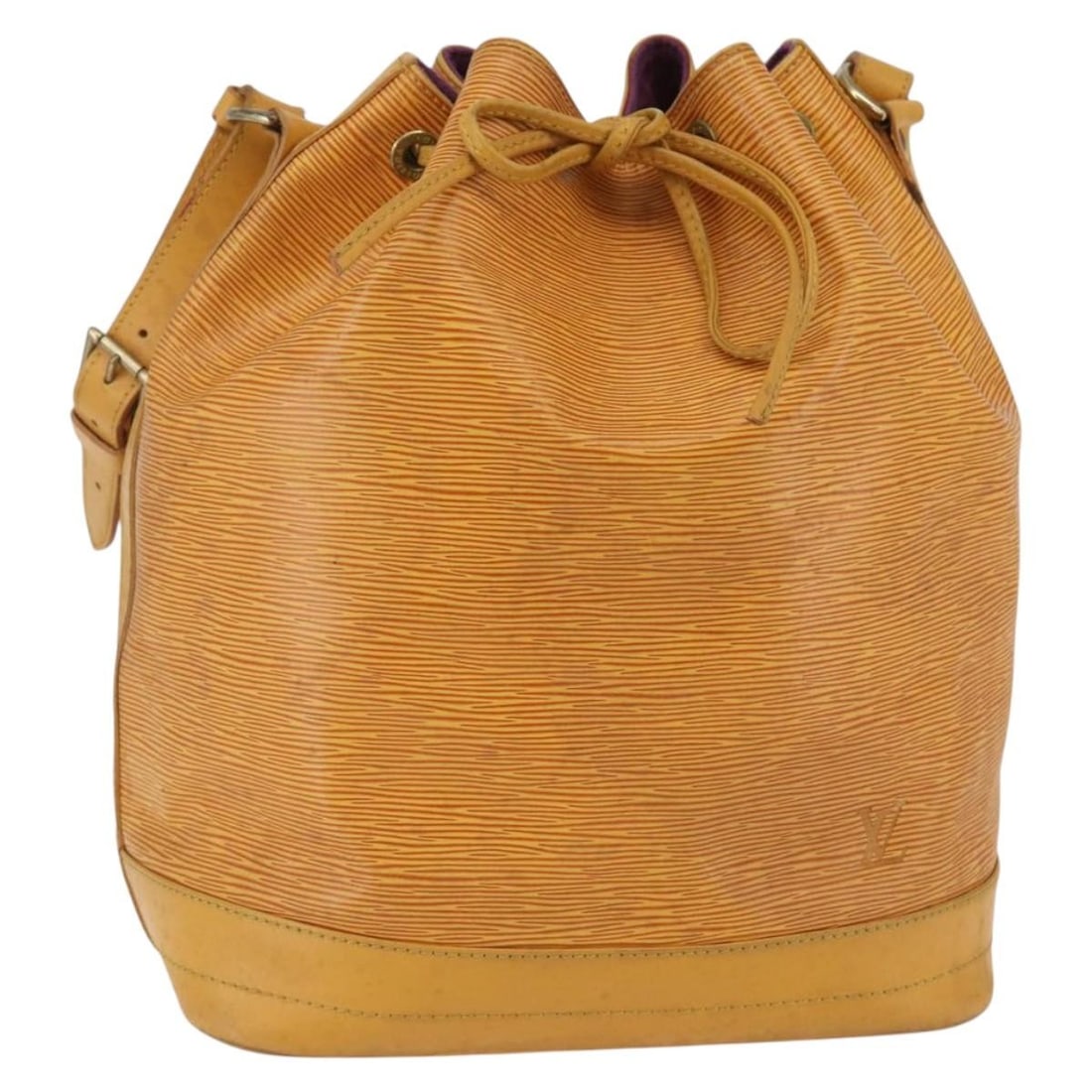 LOUIS VUITTON Epi Noe Shoulder Bag M44009 Tassili Yellow France: LOUIS VUITTON Epi Noe Shoulder Bag M44009 Tassili Yellow France This Louis Vuitton Epi Noe Shoulder Bag in Tassili Yellow is a stylish accessory crafted from durable Epi leather. Designed for both fun