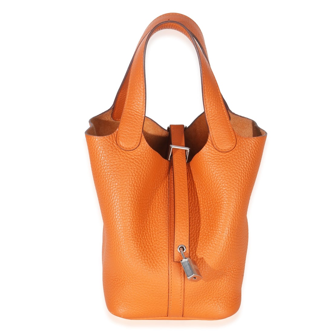 Hermes Picotin Lock 18 Orange Clemence Top Handle Bag (1 of 8)