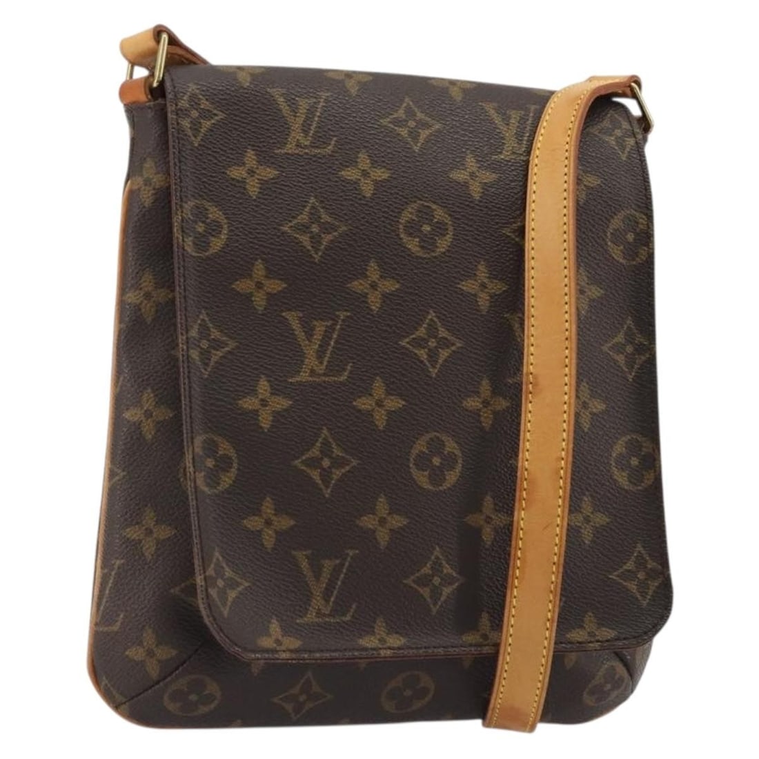 Louis Vuitton Musette Salsa Monogram Canvas Shoulder Bag M51258: Louis Vuitton Musette Salsa Monogram Canvas Shoulder Bag M51258 Louis Vuitton Monogram Musette Salsa short shoulder bag in Monogram Canvas, made in France. The bag features a shoulder strap and measur