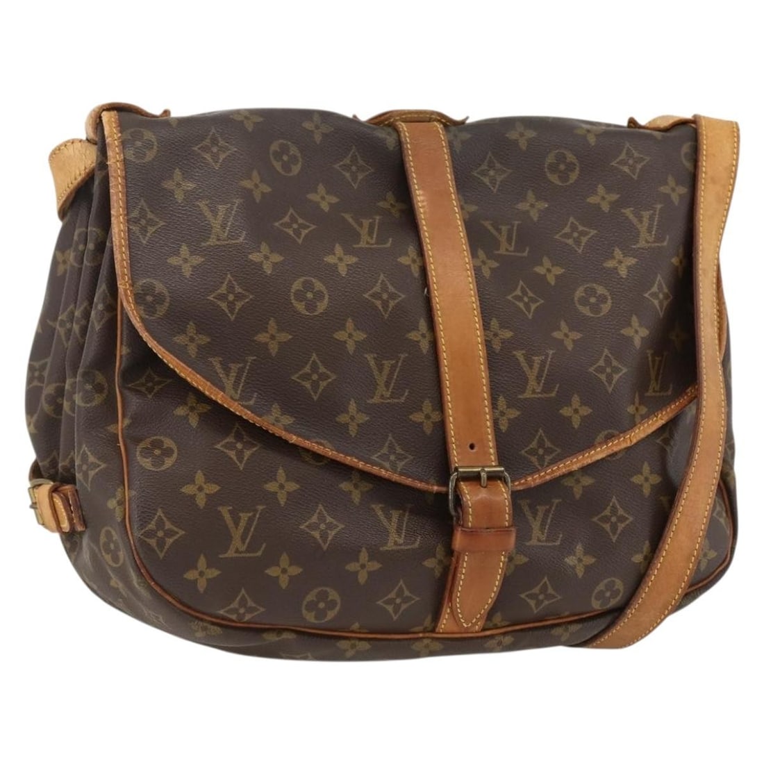 Louis Vuitton Saumur 35 Monogram Canvas Shoulder Bag M42254 France: Louis Vuitton Saumur 35 Monogram Canvas Shoulder Bag M42254 France This Louis Vuitton Saumur 35 shoulder bag features the iconic Monogram canvas and is designed for women. The bag is crafted in France
