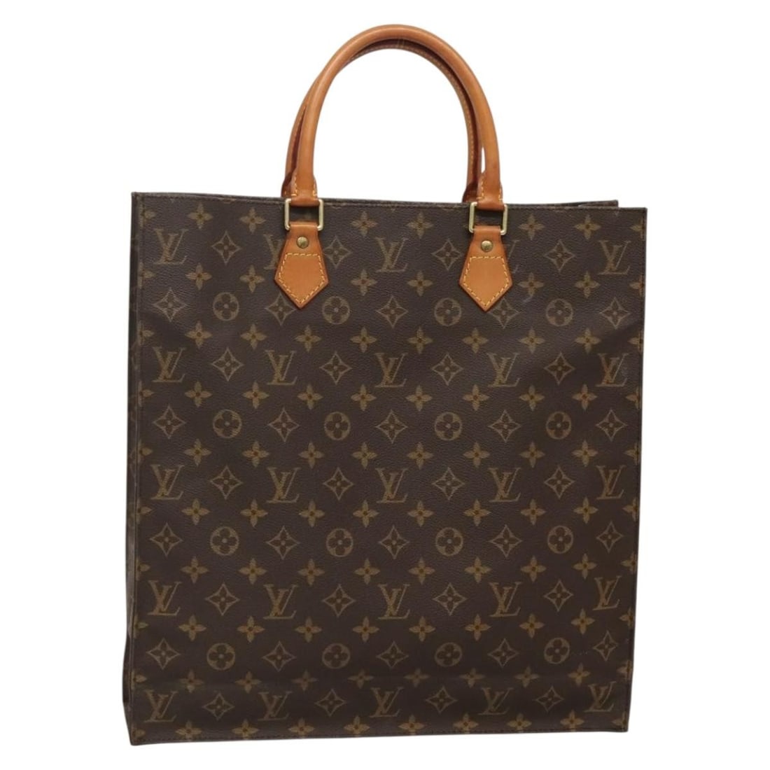 Louis Vuitton M51140 Sac Plat Monogram Canvas Tote Bag: Louis Vuitton M51140 Sac Plat Monogram Canvas Tote Bag Louis Vuitton Sac Plat hand bag in Monogram Canvas, made in France. This women's handbag is presented in the Monogram colorway and identified wit