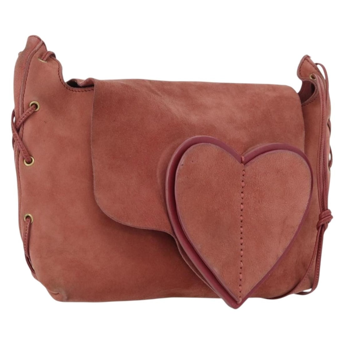 Gucci Pink Gold Suede Shoulder Bag 95107 with Dust Bag: Gucci Pink Gold Suede Shoulder Bag 95107 with Dust Bag This GUCCI shoulder bag features a pink and gold suede exterior with a compact, structured silhouette. Designed for women, it offers a main compa