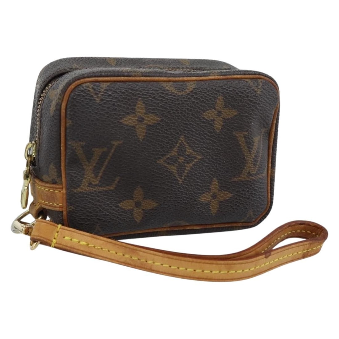 Louis Vuitton M58030 Trousse Wapity Monogram Canvas Pouch: Louis Vuitton M58030 Trousse Wapity Monogram Canvas Pouch Louis Vuitton Monogram Trousse Wapity Pouch in Monogram Canvas, made in France. This women's pouch is identified as style M58030 and is offere