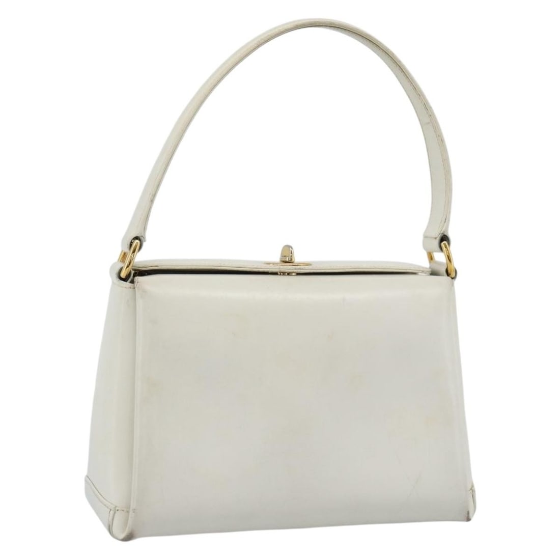 Gucci 000 406 0025 leather handbag white and gold (1 of 18)