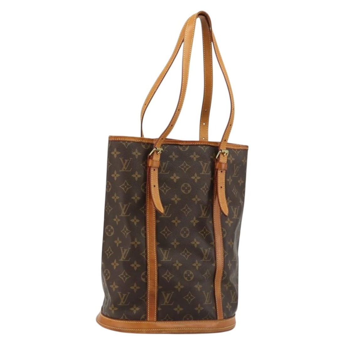 Shoulder Bag Louis Vuitton Monogram Bucket GM M42236: Shoulder Bag Louis Vuitton Monogram Bucket GM M42236 Louis Vuitton Monogram Bucket GM shoulder bag in Monogram Canvas, made in France. The bag measures approximately 27 x 34 x 20 cm with a shoulder dr
