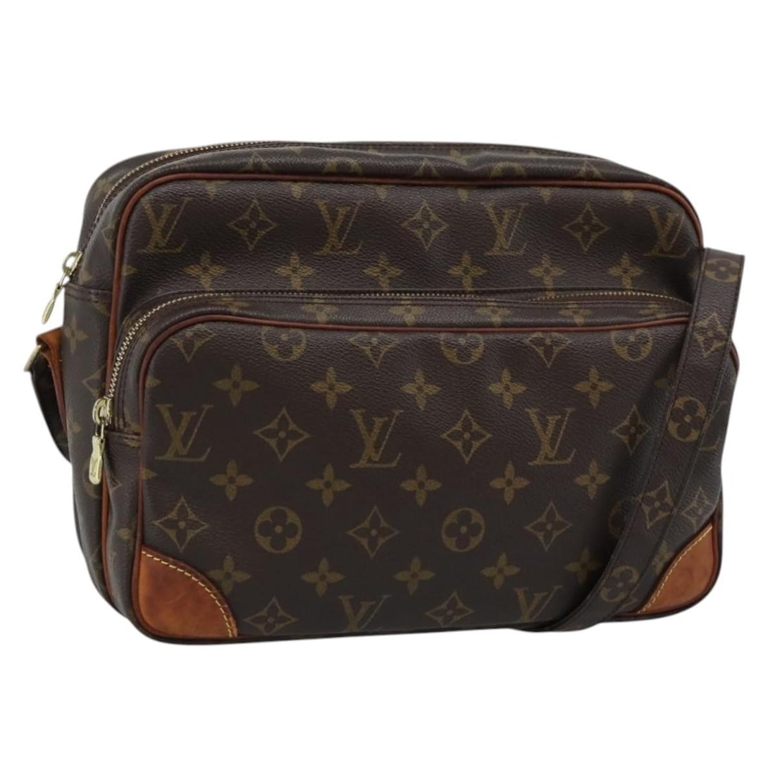 Louis Vuitton Nile Monogram Canvas Shoulder Bag M45244: Louis Vuitton Nile Monogram Canvas Shoulder Bag M45244 A Louis Vuitton Monogram Nile shoulder bag crafted from Monogram Canvas. It is made in France and features the classic Monogram colorway. The bag