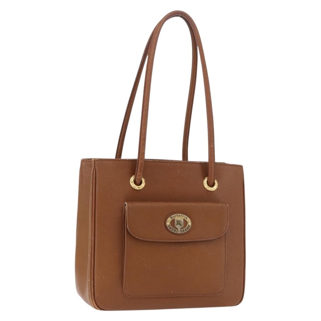 Burberrys Leather Tote Handbag Beige Gold Tone Made in Italy: Burberrys Leather Tote Handbag Beige Gold Tone Made in Italy Burberrys tote bag in beige and gold leather, made in Italy. This women's bag features a classic tote style with a handle drop of approxima