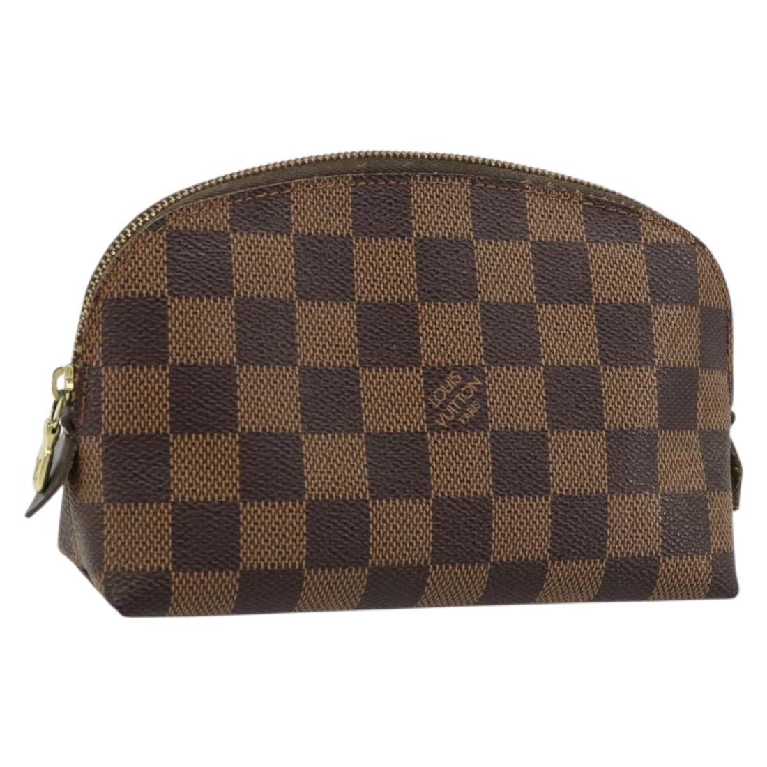 Louis Vuitton Damier Ebene Cosmetic Pouch N47516: Louis Vuitton Damier Ebene Cosmetic Pouch N47516 This Louis Vuitton Damier Ebene Pochette Cosmetic PM pouch is crafted from signature Damier Ebene canvas and features a compact, structured silhouette.