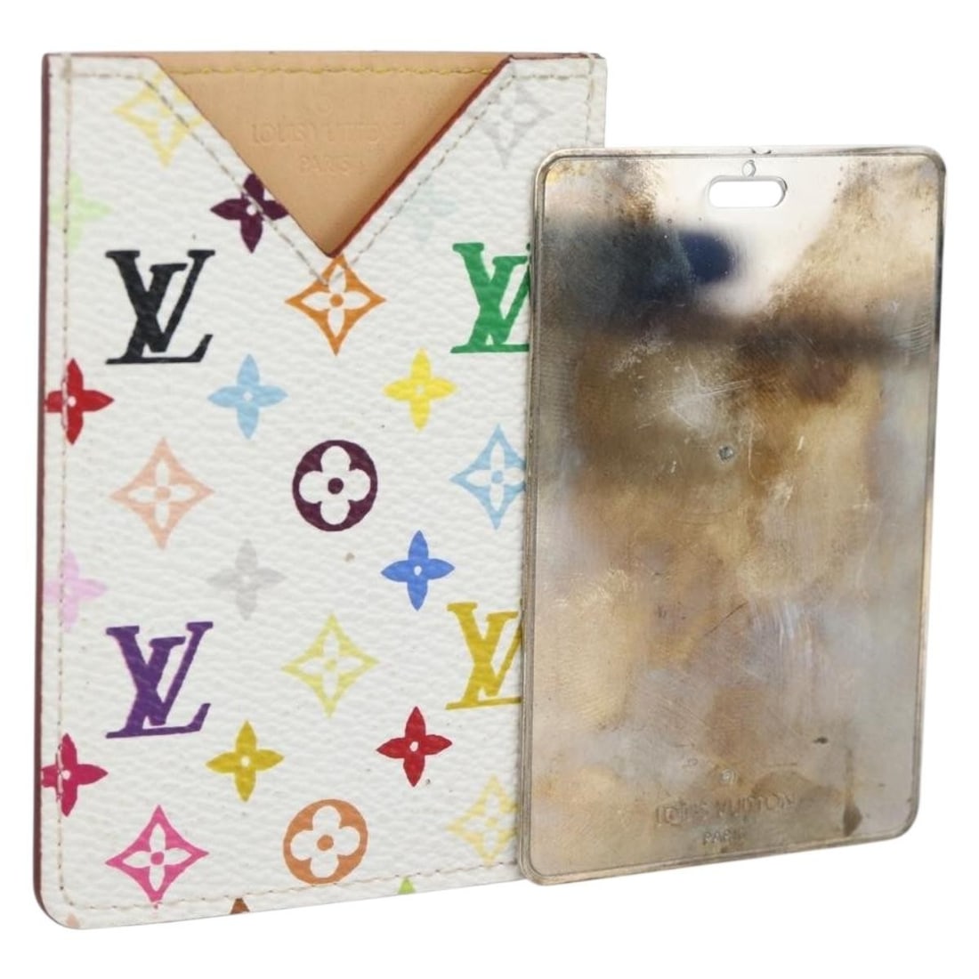 Louis Vuitton M92651 Monogram Multicolor White Hand Mirror (1 of 18)