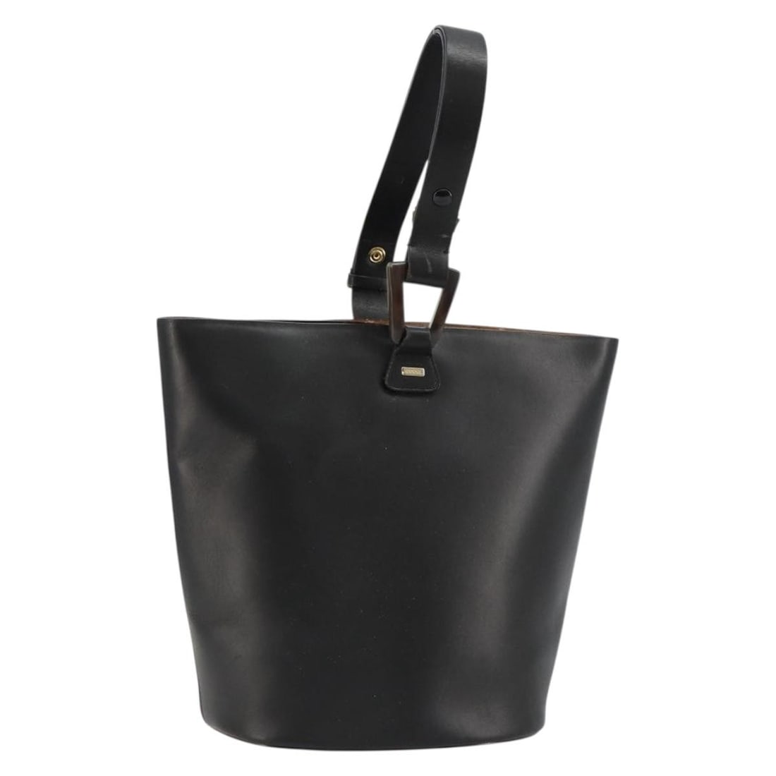 Gucci Black Leather Handbag Made in Italy Serial 00.926.1929: Gucci Black Leather Handbag Made in Italy Serial 00.926.1929 Black leather hand bag made in Italy. The item is heavily used and shows visible wear, including out-of-shape areas, rubbing, slight scratc