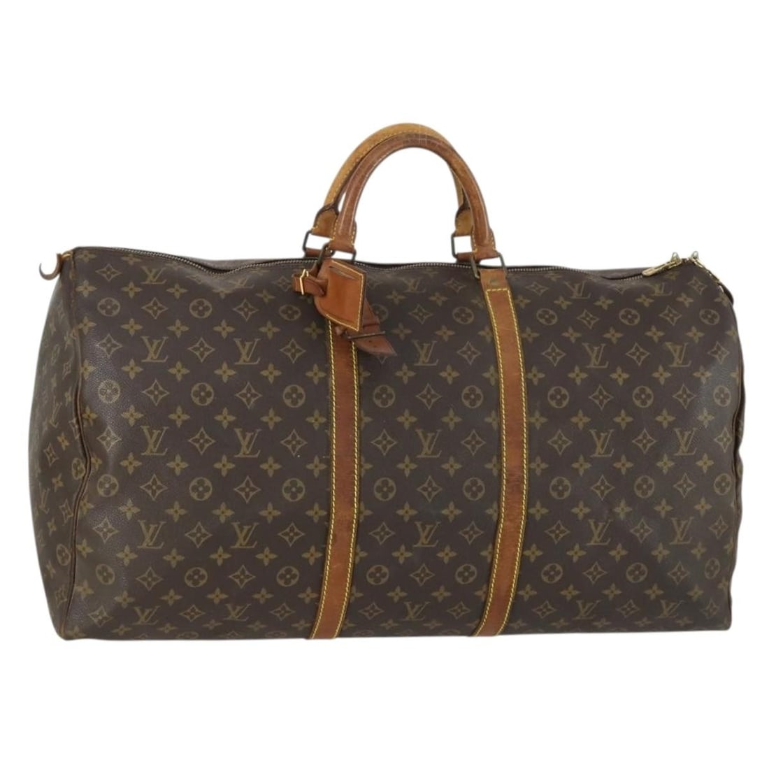 Louis Vuitton M41422 Keepall 60 Monogram Canvas Boston Bag: Louis Vuitton M41422 Keepall 60 Monogram Canvas Boston Bag Louis Vuitton Keepall 60 Boston Bag in Monogram Canvas, made in France. This women's travel bag features the classic Monogram exterior and co