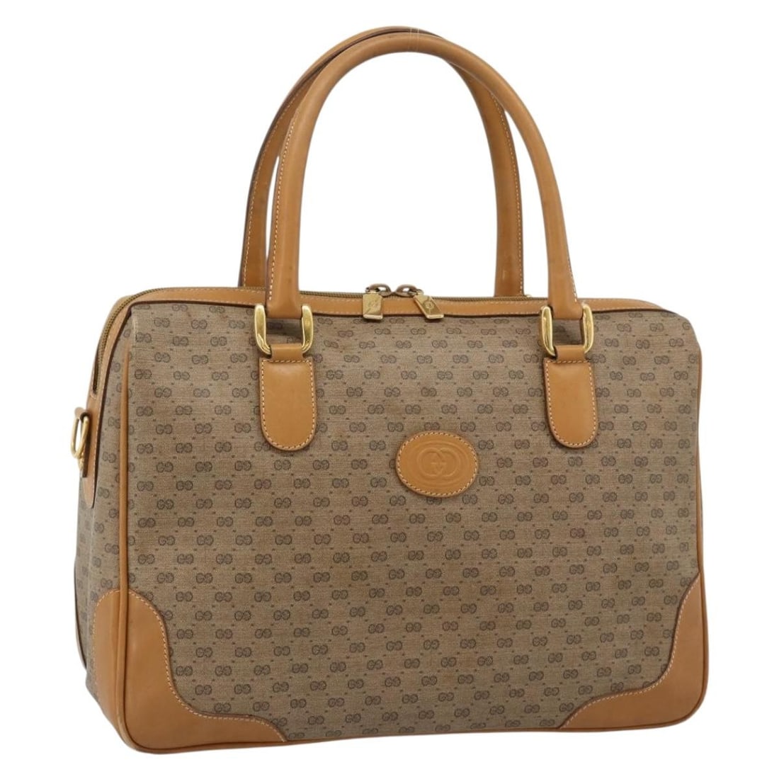 Gucci 002 104 0033 Micro GG Supreme PVC Handbag Beige Gold: Gucci 002 104 0033 Micro GG Supreme PVC Handbag Beige Gold Gucci Micro GG Supreme hand bag in beige and gold, made from PVC leather and Micro Small GG canvas. This 2-way style is made in Italy and com