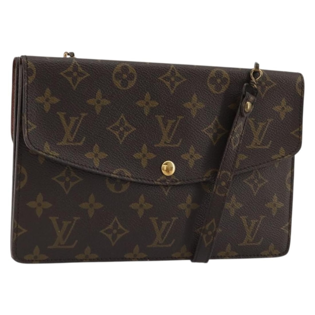 Louis Vuitton M51815 Monogram Canvas Shoulder Bag: Louis Vuitton M51815 Monogram Canvas Shoulder Bag This Louis Vuitton Monogram Double Rabat Shoulder Bag (model M51815) features the iconic monogram canvas exterior with a classic shoulder bag silhouet