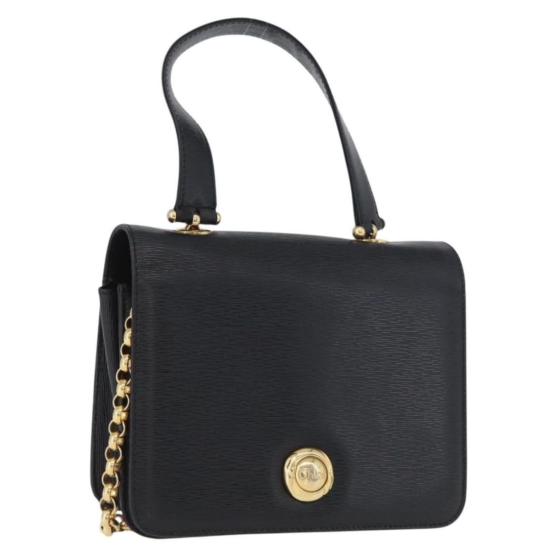 Chloe Black Gold Leather Chain Shoulder Bag Italy: Chloe Black Gold Leather Chain Shoulder Bag Italy This Chloe chain shoulder bag is crafted from black and gold leather, offering a sophisticated and versatile accessory for women. Made in Italy, the b