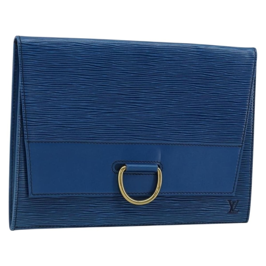 Louis Vuitton Epi Leather Blue Jena Clutch M52715: Louis Vuitton Epi Leather Blue Jena Clutch M52715 This Louis Vuitton Epi Jena clutch bag is crafted from signature Epi leather in blue. Designed for women, it features a sleek silhouette with approxim
