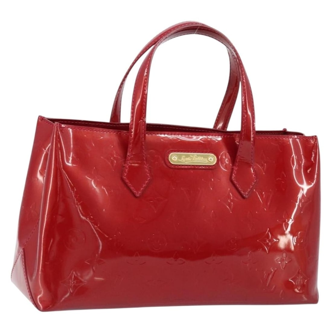 Louis Vuitton Wilshire PM Monogram Vernis handbag Pomme D'amour M93642: Louis Vuitton Wilshire PM Monogram Vernis handbag Pomme D'amour M93642 Louis Vuitton Monogram Vernis Wilshire PM handbag in Pomme D'amour patent leather. Made in France, this women's handbag shows hea