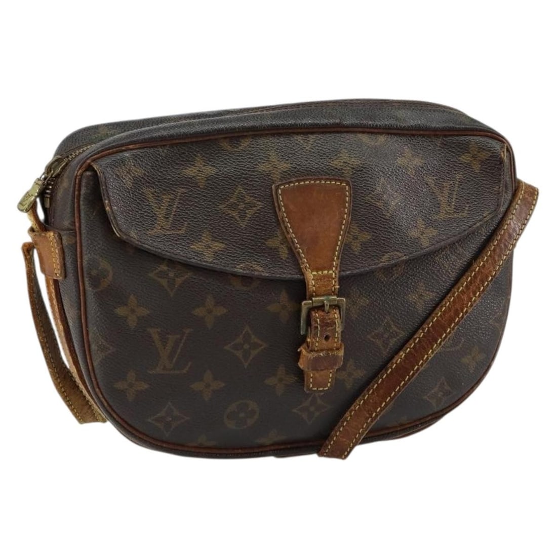 LOUIS VUITTON Monogram Jeune Fille MM Shoulder Bag M51226 France: LOUIS VUITTON Monogram Jeune Fille MM Shoulder Bag M51226 France The LOUIS VUITTON Monogram Jeune Fille MM Shoulder Bag (M51226) is a stylish and elegant accessory crafted from iconic Monogram Canvas.