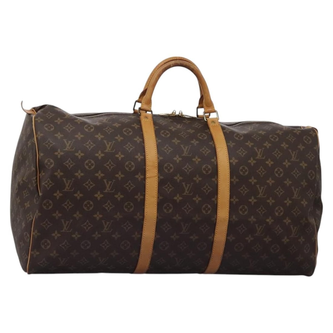 Louis Vuitton Keepall 60 Monogram Canvas Boston Travel Bag M41422: Louis Vuitton Keepall 60 Monogram Canvas Boston Travel Bag M41422 This Louis Vuitton Monogram Keepall 60 Boston Bag, model M41422, features the brand's signature monogram canvas exterior and is design