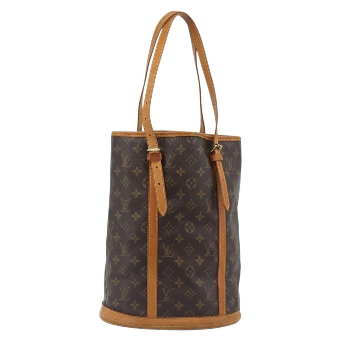 Louis Vuitton M42236 Monogram Canvas Bucket GM Shoulder Bag: Louis Vuitton M42236 Monogram Canvas Bucket GM Shoulder Bag This is a Louis Vuitton Monogram Bucket GM shoulder bag made from monogram canvas in the classic monogram colorway. It is a France-made styl