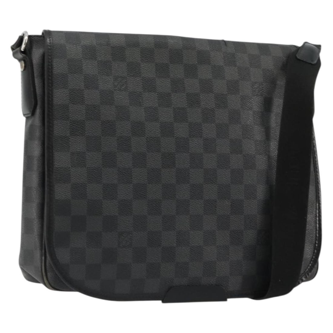 Louis Vuitton Daniel MM Shoulder Bag Damier Graphite Canvas N58029: Louis Vuitton Daniel MM Shoulder Bag Damier Graphite Canvas N58029 Louis Vuitton Daniel MM shoulder bag in Damier Graphite Canvas. Made in France, product no. N58029. The bag measures approximately 37
