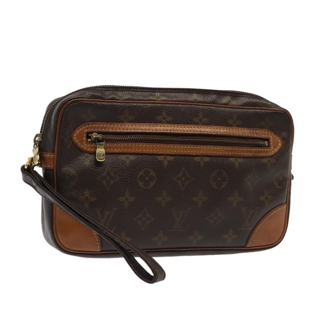 Louis Vuitton Marly Dragonne GM Monogram Canvas Clutch M51825: Louis Vuitton Marly Dragonne GM Monogram Canvas Clutch M51825 This Louis Vuitton Monogram Marly Dragonne GM Clutch Bag features the iconic monogram canvas exterior and is designed for women. The bag i