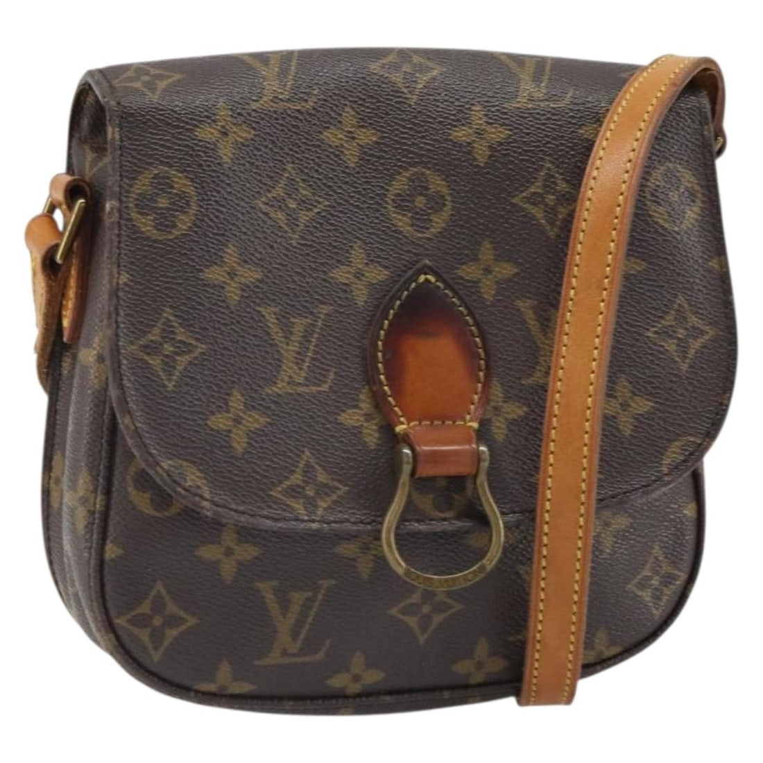 Louis Vuitton Saint Cloud MM Monogram Canvas Shoulder Bag M51243 France: Louis Vuitton Saint Cloud MM Monogram Canvas Shoulder Bag M51243 France This LOUIS VUITTON Monogram Saint Cloud MM shoulder bag features the iconic monogram canvas exterior and is crafted in France. T