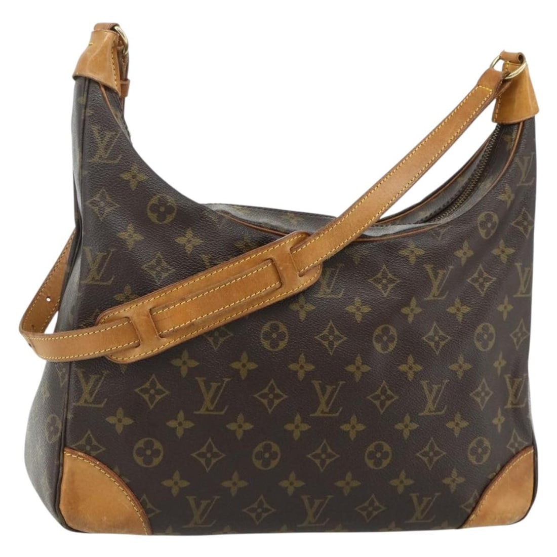 Louis Vuitton M51260 Boulogne 35 Monogram Canvas Shoulder Bag: Louis Vuitton M51260 Boulogne 35 Monogram Canvas Shoulder Bag Authentic Louis Vuitton Boulogne 35 shoulder bag in Monogram canvas, designed for women and made in France. This M51260 bag is a heavily u