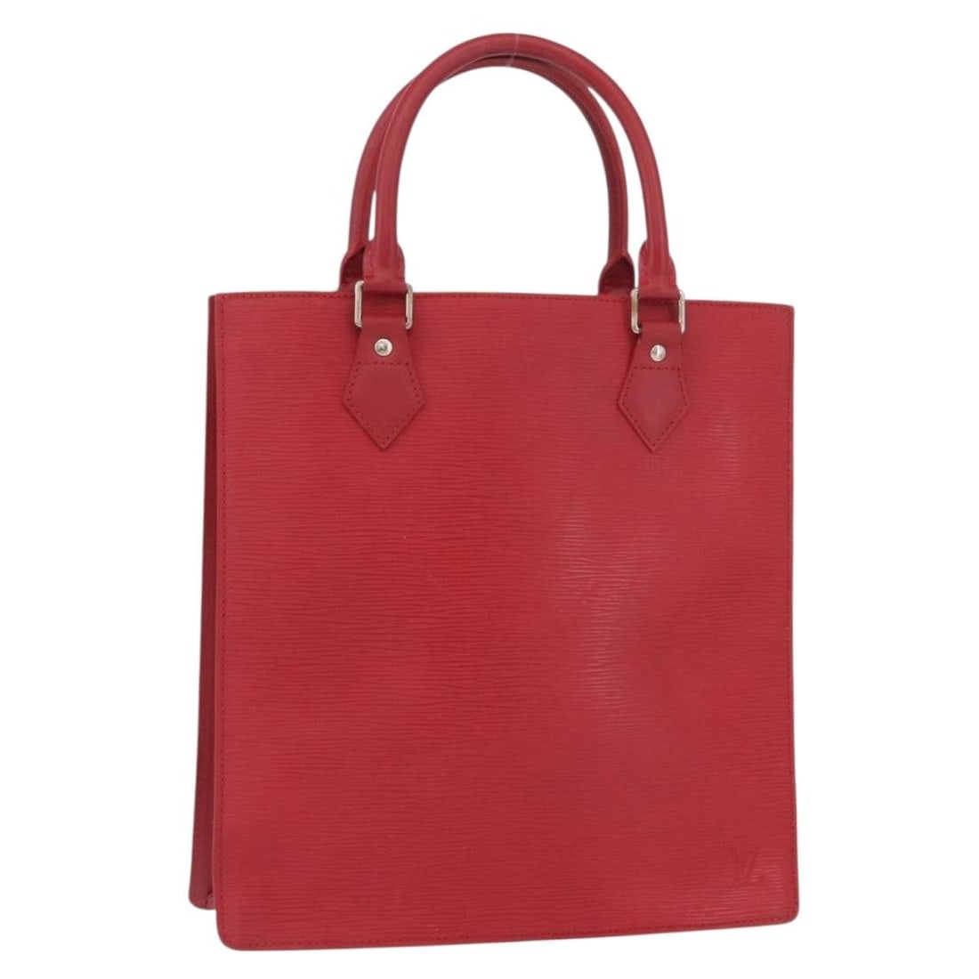 Louis Vuitton M5274E Sac Plat Red Epi Leather Handbag: Louis Vuitton M5274E Sac Plat Red Epi Leather Handbag Louis Vuitton Epi Sac Plat hand bag in red Epi leather, made in France. This women's handbag comes with a dust bag and is identified by product no
