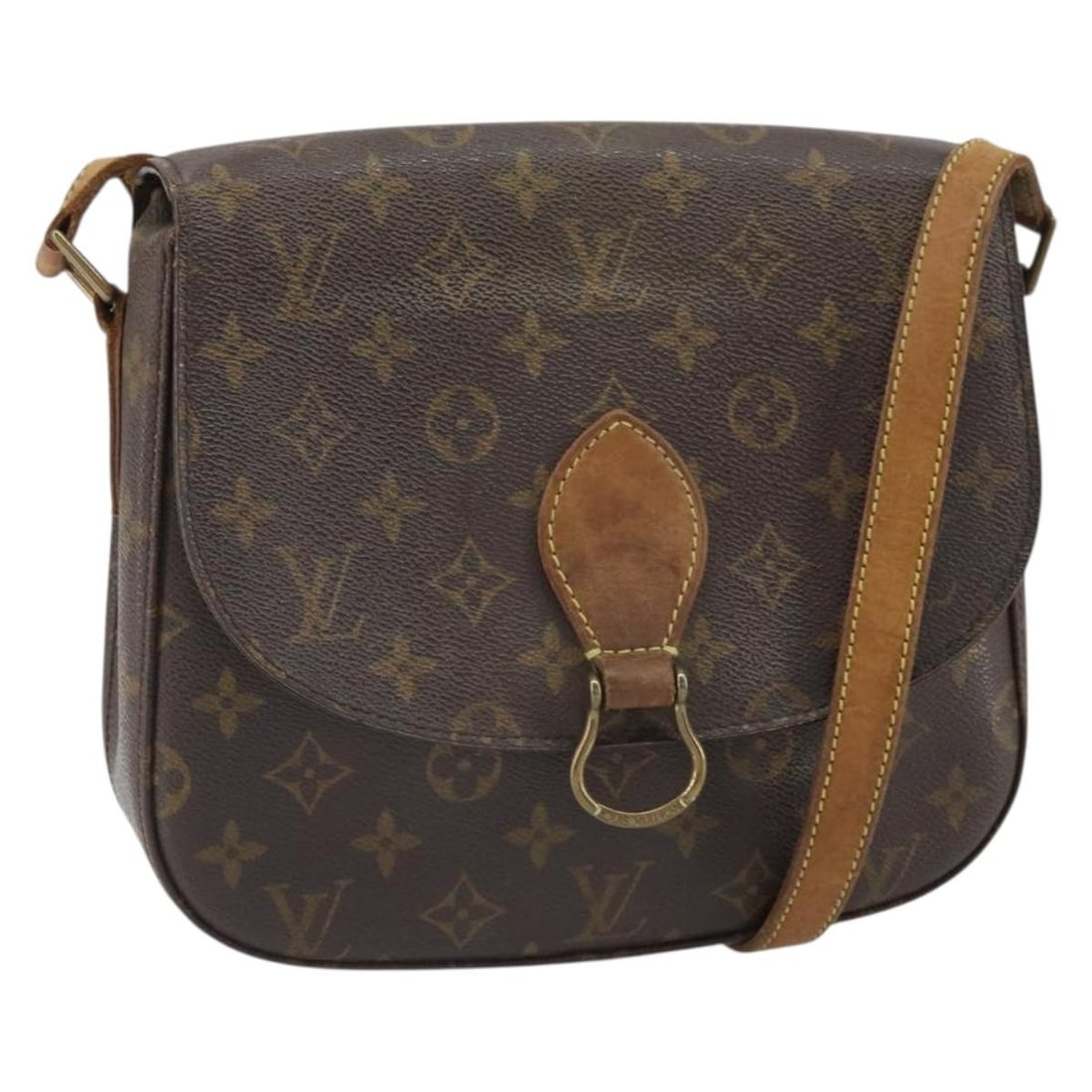 Louis Vuitton Saint Cloud GM Monogram Canvas Shoulder Bag M51242: Louis Vuitton Saint Cloud GM Monogram Canvas Shoulder Bag M51242 Louis Vuitton Monogram Saint Cloud GM shoulder bag in Monogram Canvas, made in France. The bag measures approximately W24 x H20 x D6 cm