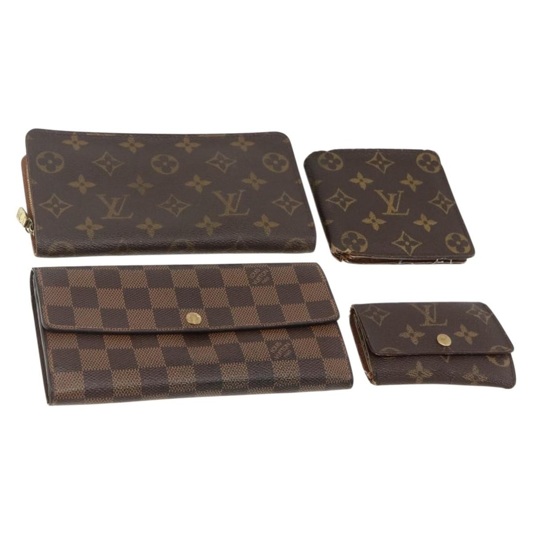 Set of 4 Louis Vuitton Monogram Canvas Wallets for Women (1 of 18)