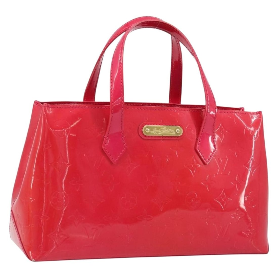 Louis Vuitton Wilshire PM Rose Pop Vernis Patent Leather Handbag M93643: Louis Vuitton Wilshire PM Rose Pop Vernis Patent Leather Handbag M93643 Louis Vuitton Wilshire PM handbag in Rose Pop Monogram Vernis patent leather. Made in France, this women's handbag includes a du