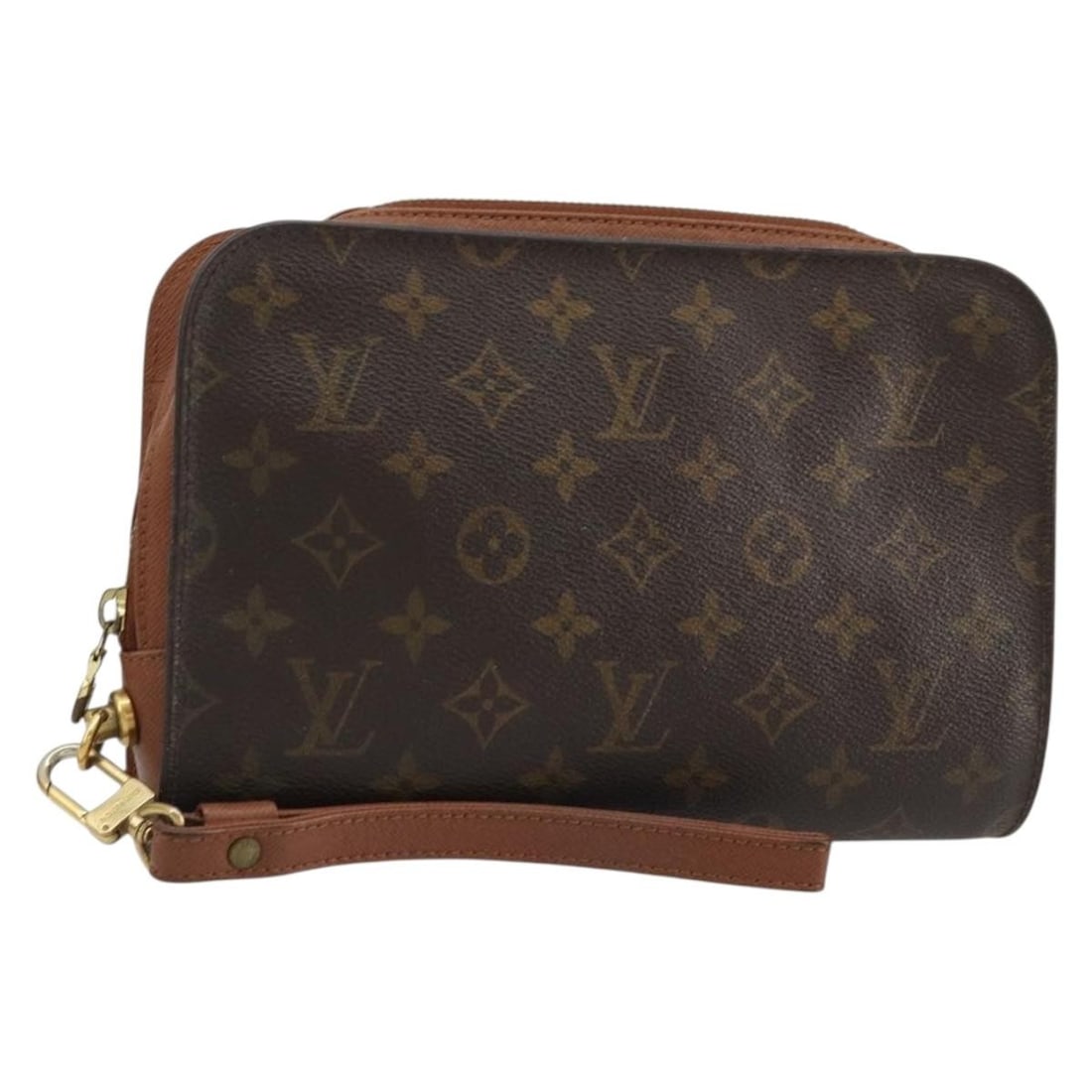 Louis Vuitton Orsay Monogram Canvas Clutch Bag M51790: Louis Vuitton Orsay Monogram Canvas Clutch Bag M51790 This Louis Vuitton Orsay clutch bag features the signature Monogram Canvas exterior and is designed for women. The bag measures approximately 24 c
