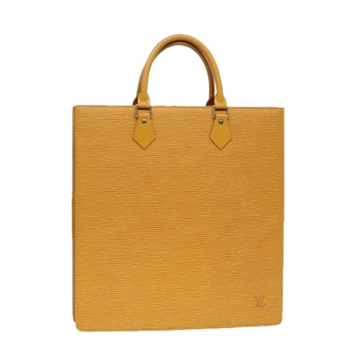 Louis Vuitton M52079 Sac Plat Yellow Epi Leather Handbag: Louis Vuitton M52079 Sac Plat Yellow Epi Leather Handbag Louis Vuitton Sac Plat handbag in yellow Epi leather. This women's bag is made in France and features a structured tote-style silhouette. Condi