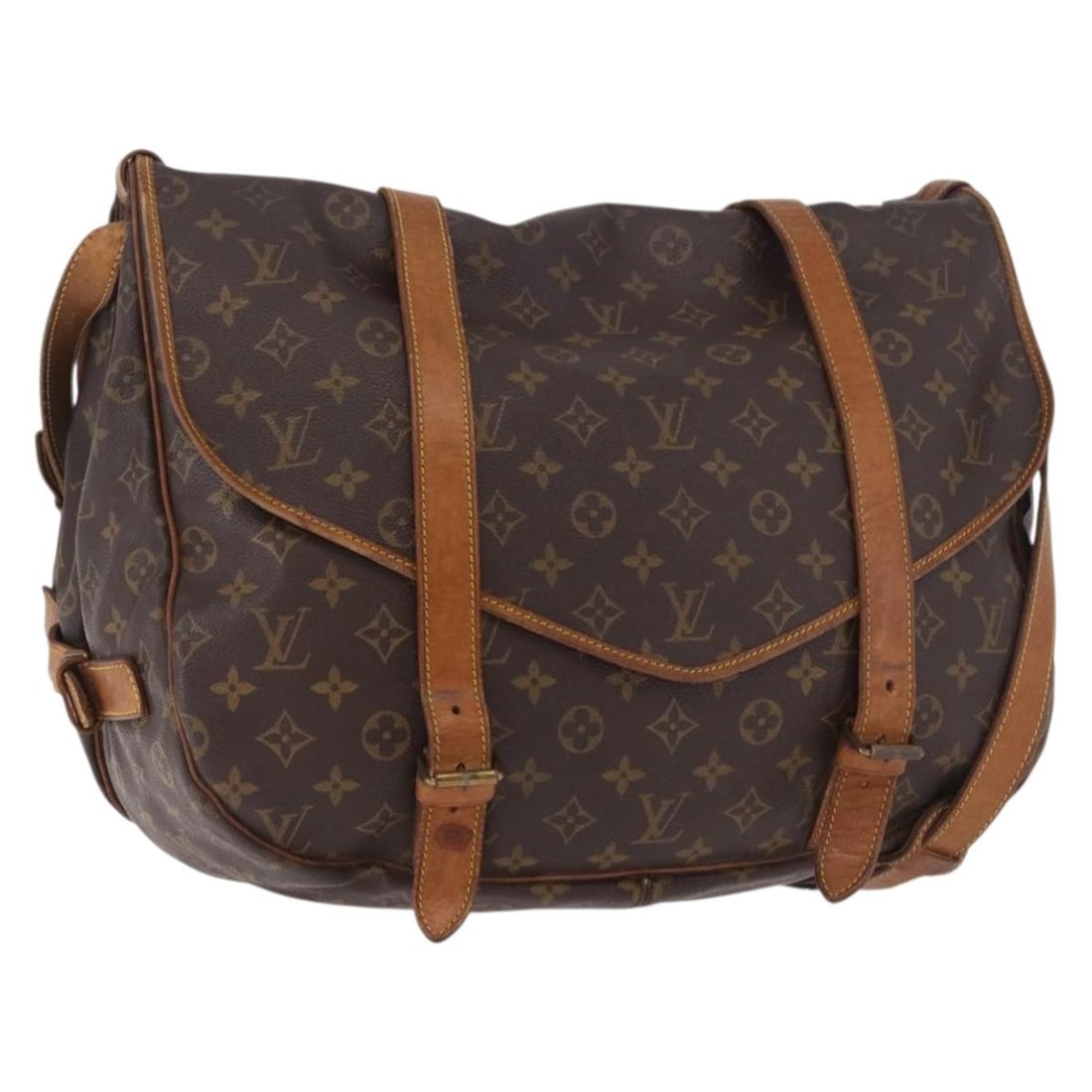 Louis Vuitton M42252 Saumur 43 Monogram Canvas Shoulder Bag (1 of 18)
