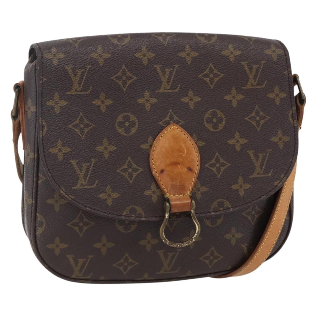 LOUIS VUITTON Monogram Saint Cloud GM Shoulder Bag M51242 Auth (1 of 18)