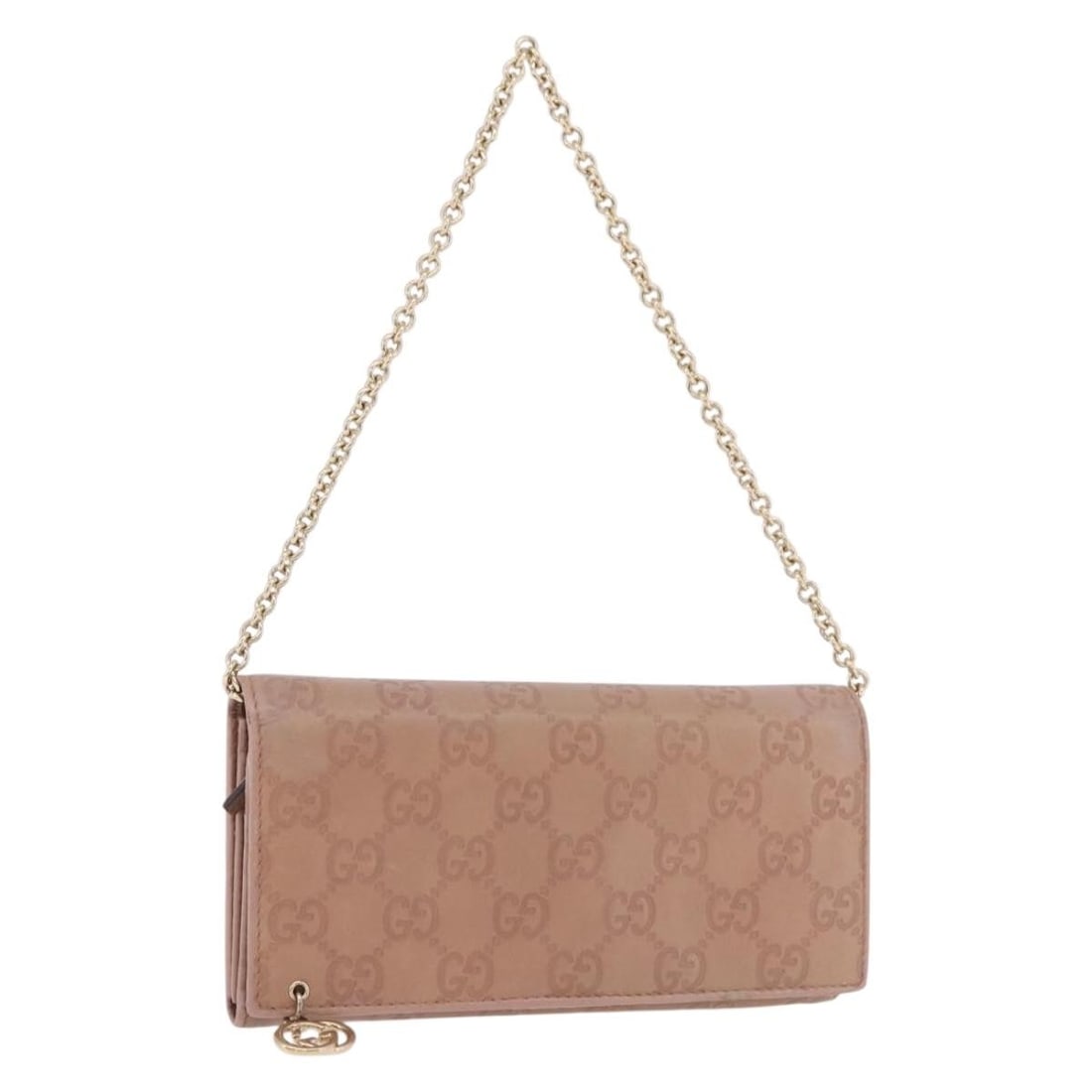 Gucci 224262 Guccissima GG Canvas Chain Wallet Beige Leather: Gucci 224262 Guccissima GG Canvas Chain Wallet Beige Leather Gucci Guccissima chain wallet in beige GG canvas and leather with gold-tone accents. Made in Italy, this women's long wallet features a cha