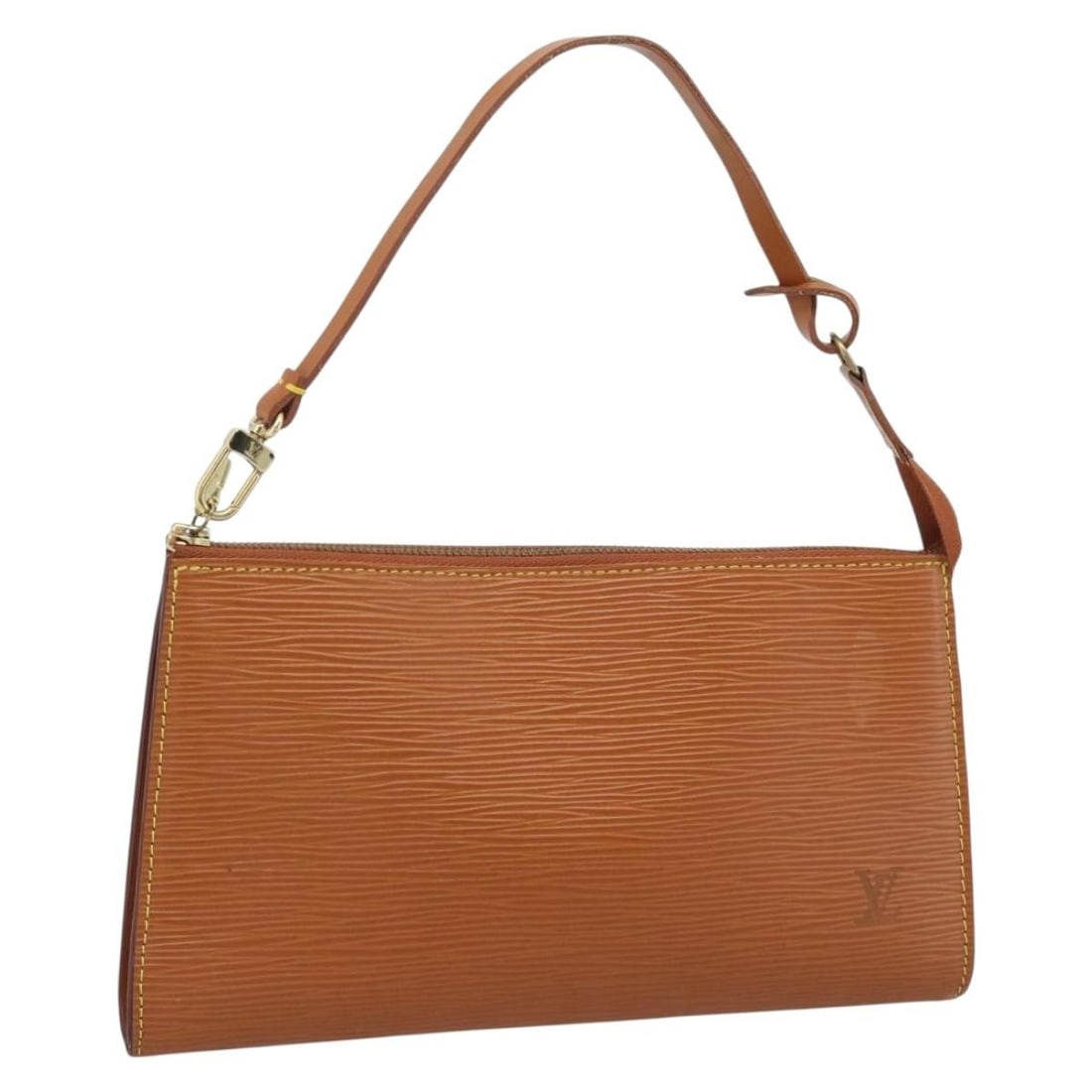 Louis Vuitton M52948 Epi Leather Accessory Pouch Zipangu Gold: Louis Vuitton M52948 Epi Leather Accessory Pouch Zipangu Gold Louis Vuitton Epi Pochette Accessoires pouch in Zipangu Gold, made from Epi leather and crafted in France. This accessory pouch is identif