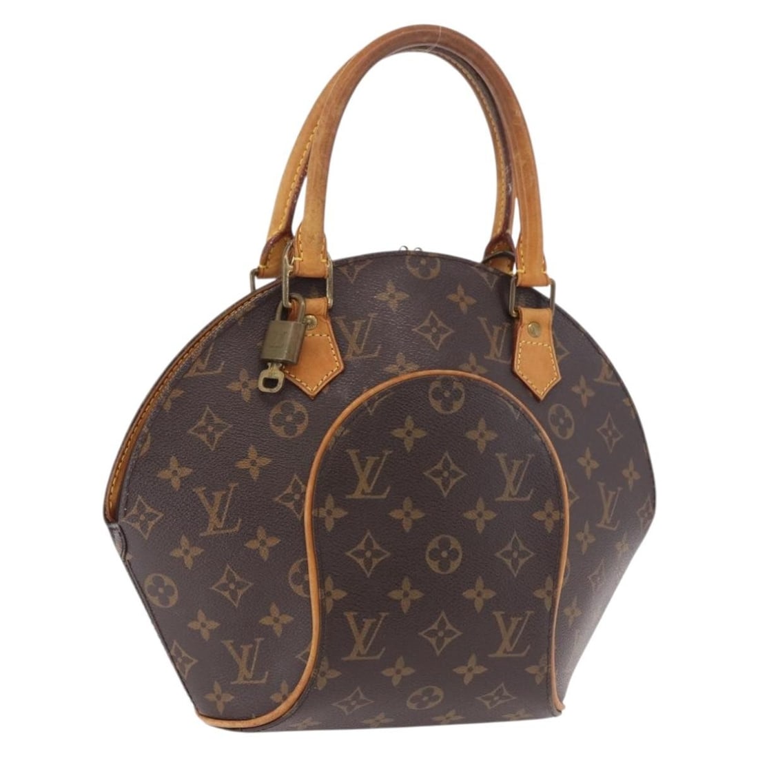 Louis Vuitton M51127 Ellipse PM Monogram Canvas Handbag: Louis Vuitton M51127 Ellipse PM Monogram Canvas Handbag Louis Vuitton Monogram Ellipse PM handbag in Monogram Canvas, made in France. It comes with a padlock and one key. The bag is identified by prod