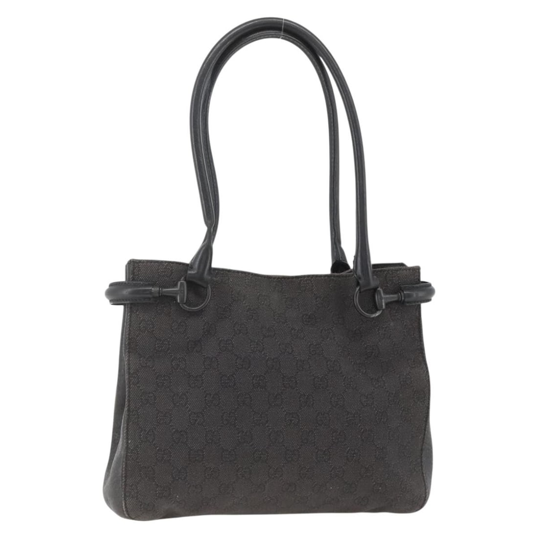 Black GG Canvas Shoulder Bag by Gucci Model 101971 Italy: Black GG Canvas Shoulder Bag by Gucci Model 101971 Italy This is a Gucci GG Canvas shoulder bag in black, featuring the signature GG canvas exterior. The bag is designed for women and includes a shoul