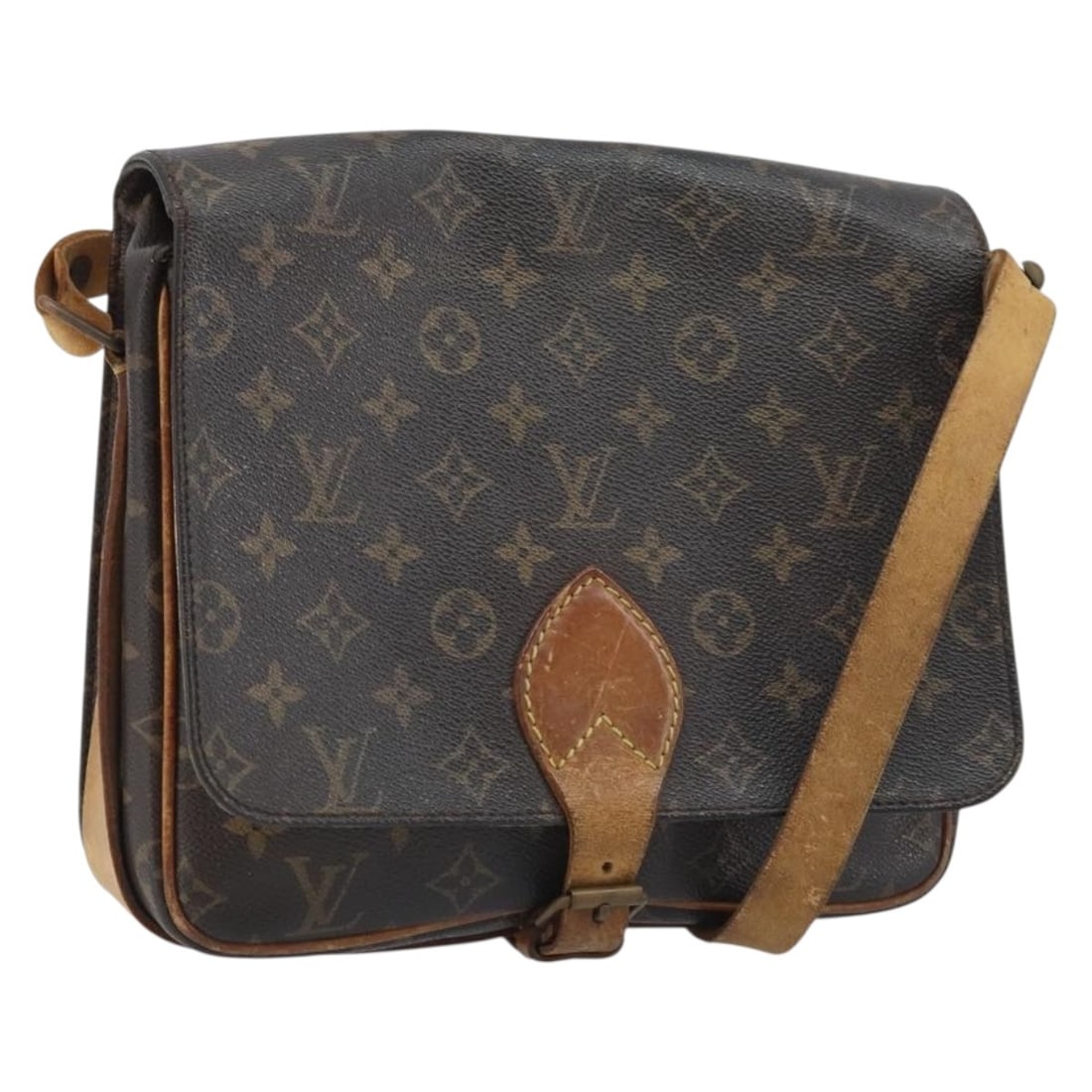 Louis Vuitton Cartouchiere GM Monogram Canvas Shoulder Bag M51252: Louis Vuitton Cartouchiere GM Monogram Canvas Shoulder Bag M51252 Louis Vuitton Monogram Cartouchiere GM shoulder bag in Monogram Canvas, made in France. This women's bag measures approximately 27 cm 