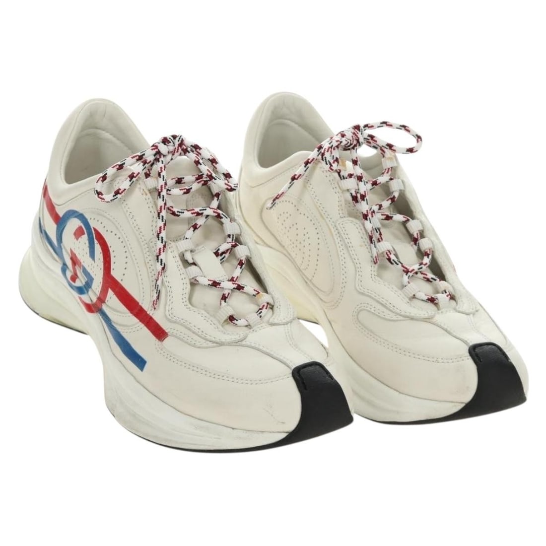 White Leather Womens Sneakers Gucci Run by GUCCI Italy (1 of 18)