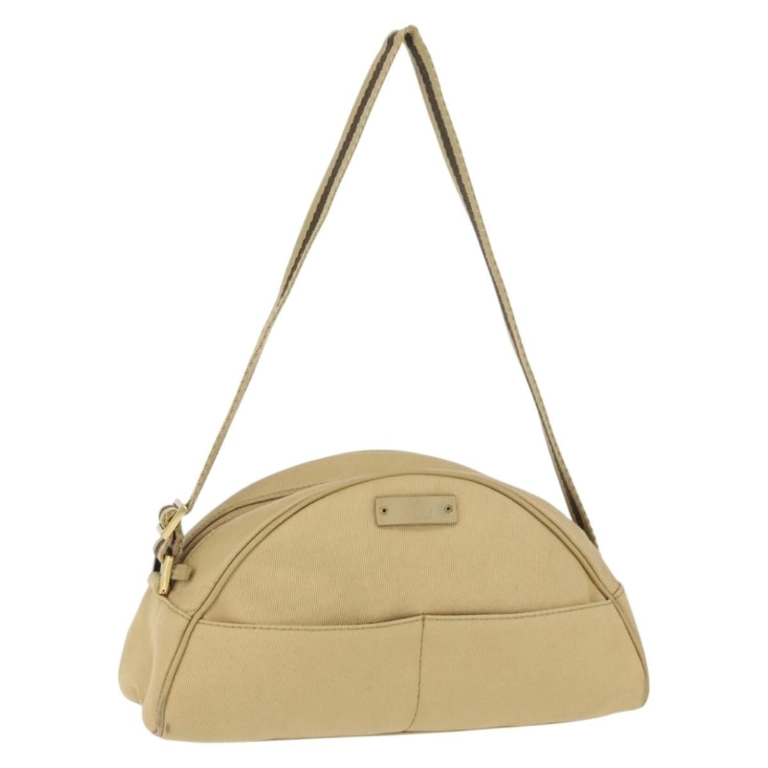 Gucci Beige Canvas Shoulder Bag 90781 Italy: Gucci Beige Canvas Shoulder Bag 90781 Italy This GUCCI shoulder bag features a beige and gold canvas exterior, offering a classic and versatile look. Designed for women, it is crafted in Italy and has