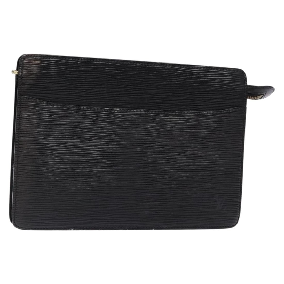 Louis Vuitton Epi Pochette Homme Clutch Bag Black M52522 Authentic: Louis Vuitton Epi Pochette Homme Clutch Bag Black M52522 Authentic This authentic LOUIS VUITTON Epi Pochette Homme Clutch Bag is a stylish accessory crafted from durable Epi leather in a classic black