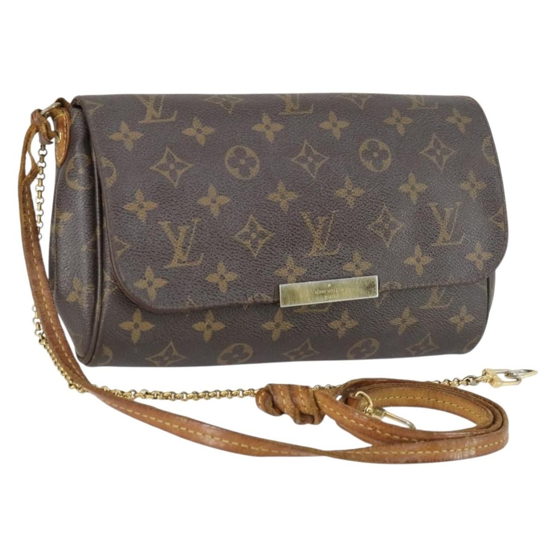 Louis Vuitton Monogram Canvas Favorit PM 2way Shoulder Bag M40717: Louis Vuitton Monogram Canvas Favorit PM 2way Shoulder Bag M40717 This Louis Vuitton Monogram Favorit PM Shoulder Bag features the classic monogram canvas exterior with a 2-way shoulder strap design. 