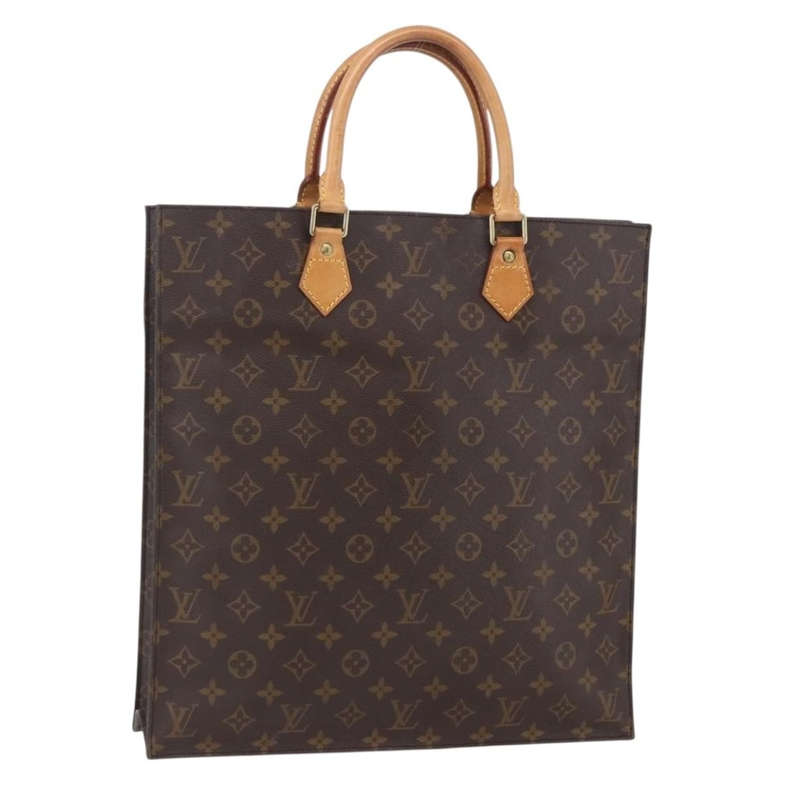 Louis Vuitton M51140 Sac Plat Monogram Canvas Handbag: Louis Vuitton M51140 Sac Plat Monogram Canvas Handbag Louis Vuitton Monogram Sac Plat handbag in Monogram Canvas, made in France. This item is identified by product number M51140 and is offered in hea